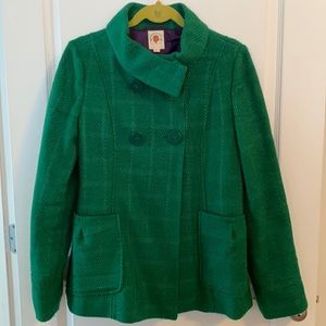 Green pea coat. Size Large. TTS.